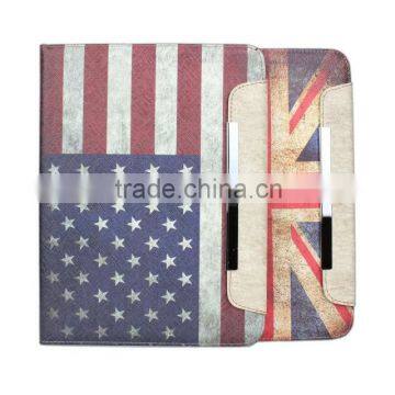For iPad Air Leather Case, for ipad 5 case, UK USA flag Leather Case