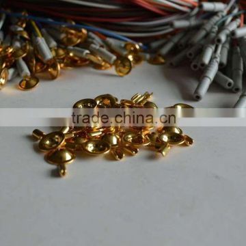 Gold plating EEG electrodes and cables,cut price and of high quality