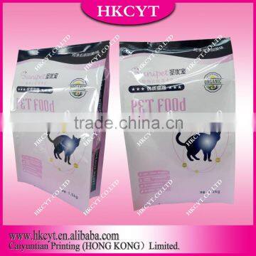 New products stand up pet food bag with PE zipper and clear window