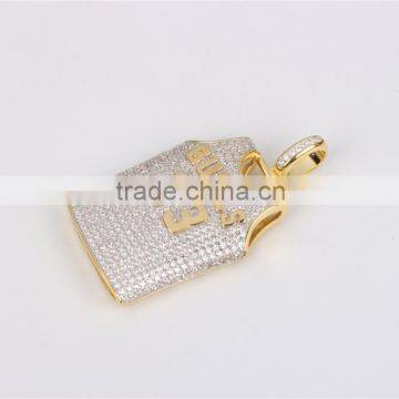 925 Sterling Silver Sport Jordan Jersey Pendant Jewelry Necklace for Boy photo-4