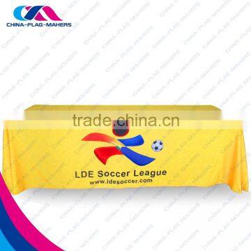 custom trade show square gold table tablecloth