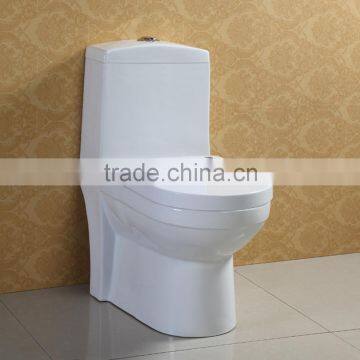 Soft Closing PP Seat Cover White Color Ceramic Toilet AT564