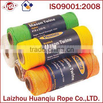 2015 hot sale braided nylon mason line twine for sale