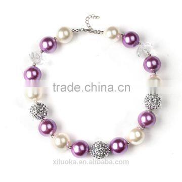 Cartoon Horse Pendant Kids Chunky Bubblegum Fashion Necklace photo-3