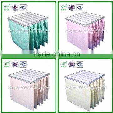 FRS-PPF FRESH Aluminum frame ant-static non-woven faric pocket air filter for air Ventilation