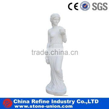 Hand carved marble nude woman statue low price for sale