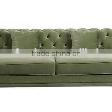 Black Japanese and Reliable Velvet Chesterfield Sofa With Colorful photo-6