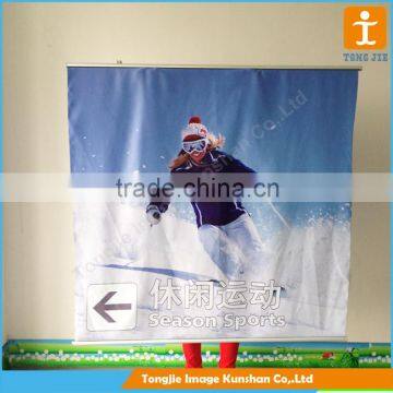 Promotion printing hanging banner,fabric scroll banners