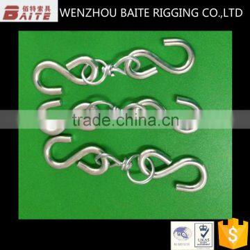 Steel Electric Galvanized 2pcs S Snap Hook Meat Hook Set Rigging Hardware in China