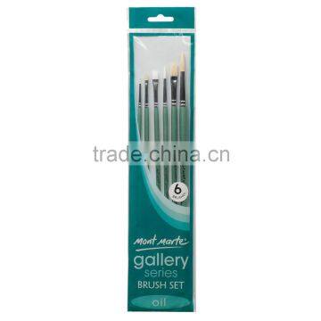 Mont Marte Gallery Series Brush Set Oils 6pce