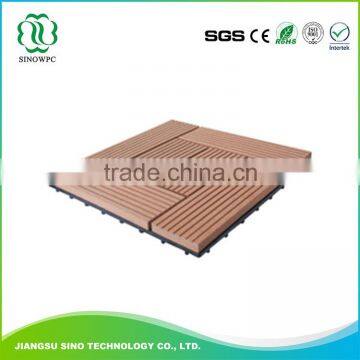 Hot Sale Solid Waterproof interlocking wood plastic composite diy wpc decking