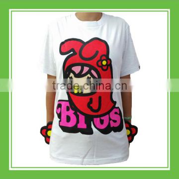 Special Products Bros Baby Rinne Ghost 100% Cotton Printed For Women Short Sleeve White Summer Tee