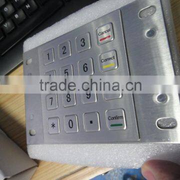 Stainless Steel USB Connect Easy Install Metal ATM Keypad photo-2