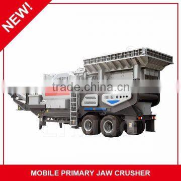 LIMING Tire mobile crusher plant/mobile jaw crusher plant/primary crushing machine