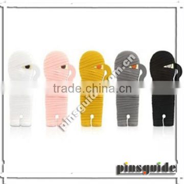 SGS Passed 100% Guaranteed Custom Made Rubber 3D Cable Clip Holder For Headphone