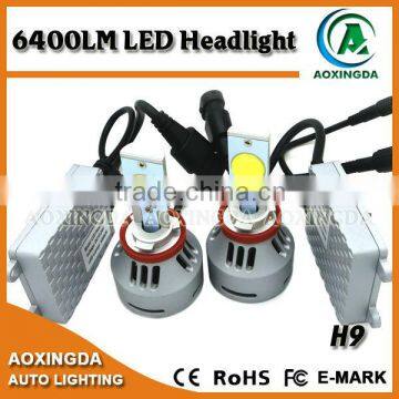6400LM car led headlight bulb H4 H7 H8 H9 H10 H11 H16 9004 9006 9007 H13