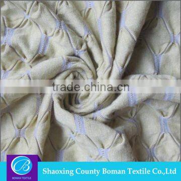 Best selling Fancy Plain jacquard polyester fabric price per meter