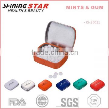 JS-12021 High quality Sugar free mints in rectangle tin for man