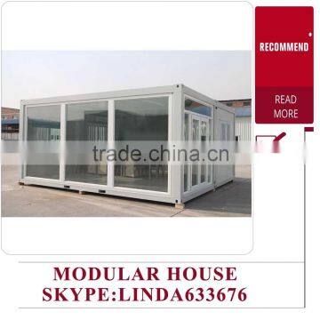 Two 40 feet shipping containers home Environmentally friendly future hybrid Modular banised Shipping container