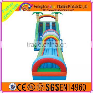 Giant outdoor game inflatable water slide