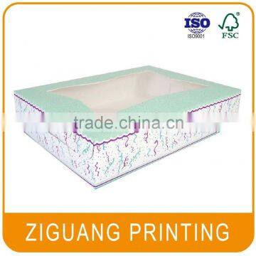 Customized cardboard box with window