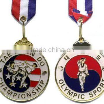 taekwondo medals with ribbon