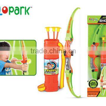 Children play good toy dart gun set soft bullet gun set with bow and arrow with target