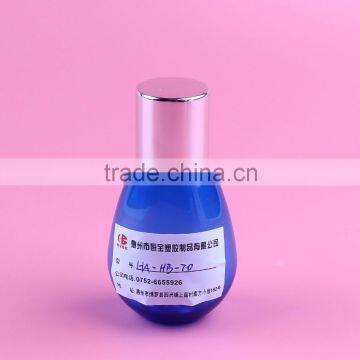 Gold electrochemical aluminum cover 70ml blue fat belly bottle