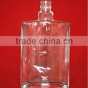 Wholesale High Quality China Supplier Flat Liquor Bottle