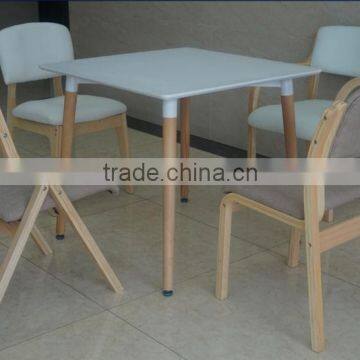 Solid Beech Wood Chair With Fabric Material photo-6