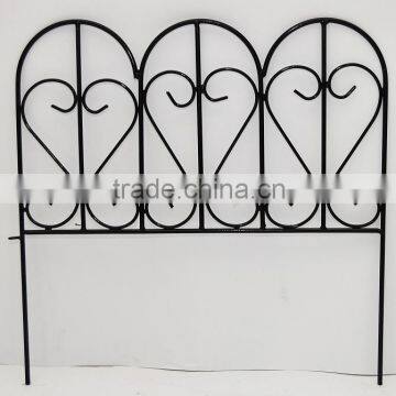 galvanized steel garden fence