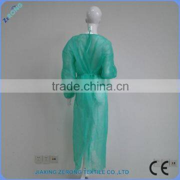 100pcs per Bag Medical PP Non Woven Disposable Gown Hospital