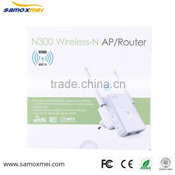 300Mbps wireless repeater with 2 external antenna wifi AP/repeater