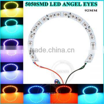 2015 hot selling 92mm 104mm 124mm Angel Eye Multi Color Halo Ring/circle cut circle 12 volt led lights