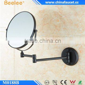 Fashionable Wall Mounted Mirror Black Retractable Compact Mirror