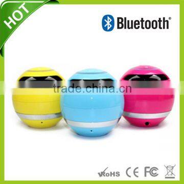 2015 good quality output power 3W round shape mini bluetooth dancing speakers