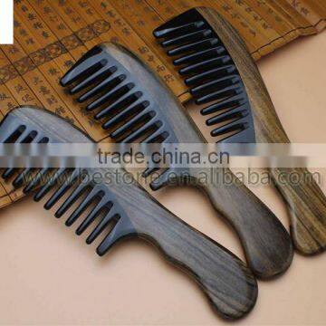 Chinese Style Sandalwood Cow Horn Comb photo-4