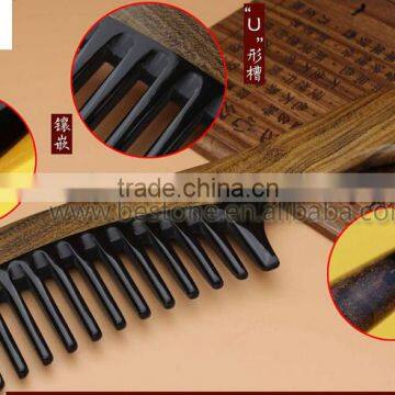 Chinese Style Sandalwood Cow Horn Comb photo-6