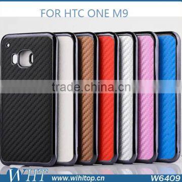 Carbon Fibre Skin & Chronr PC Cover Case for HTC ONE M9