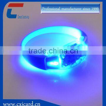 Party concert gift flashing CXJ led bracelet led slap bracelet