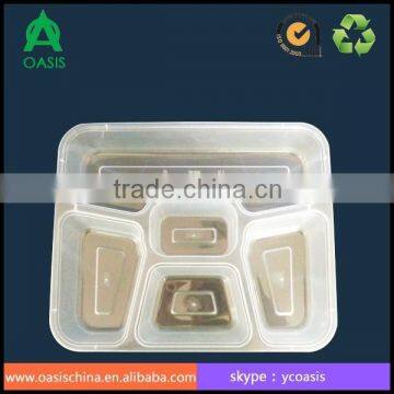 5-Compartment Microwave Safe Food Container With Lid 1000ml photo-2