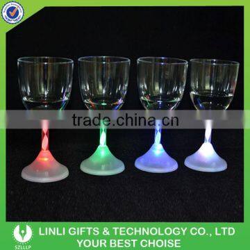 Green Plastic Wine LED Flashing Glass