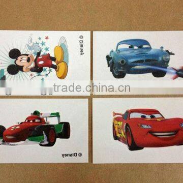 customized kids cartoon design temporary sticker tattoo