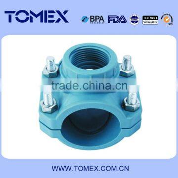Plastic PVC Pipe Saddle Clamp for Irrigation PN10