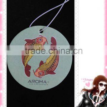 New Landed High Quality and Attractive Double Fish Hanging Car Paper Air Freshener