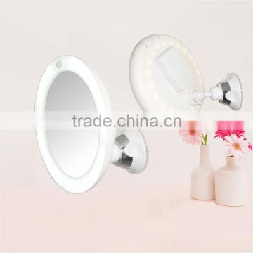 10x magnifying mirror with LED lighted cosmetic mirror