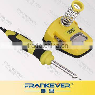 FRANKEVER 30W Yellow Plastic Handle with Soft Grip Soldering iron Set