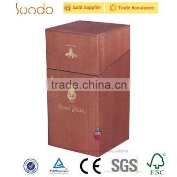 Separating lid creative wooden wine box for sale