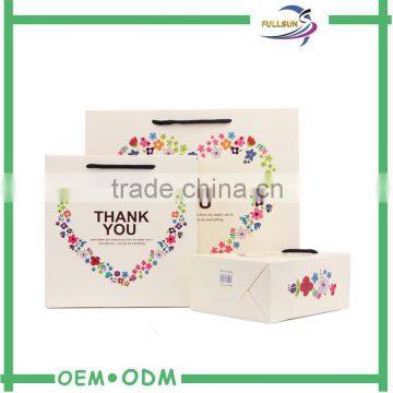 Top Quality luxyry paper shopping bag with custom logo printing