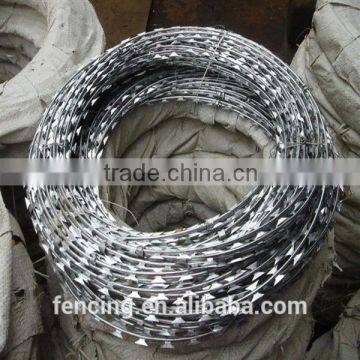 High Security Protecting Highway/ Airport Barbed wire Or Razor Barbed Wire